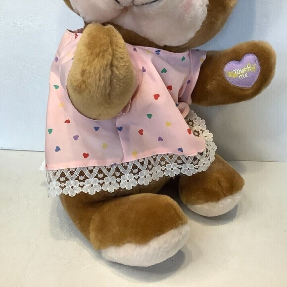 Vintage Fisher Price Sleepy Time Bedtime Bear Plush Animal Girl 16" NO Sound - Picture 3 of 4